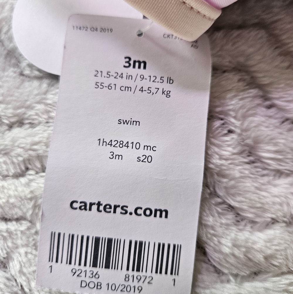 Carter's Pastel Ruffle Swimsuit - Picture 5 of 9